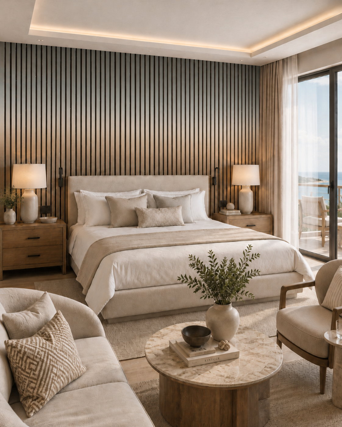 Acoustic Panel Ombre Bedroom