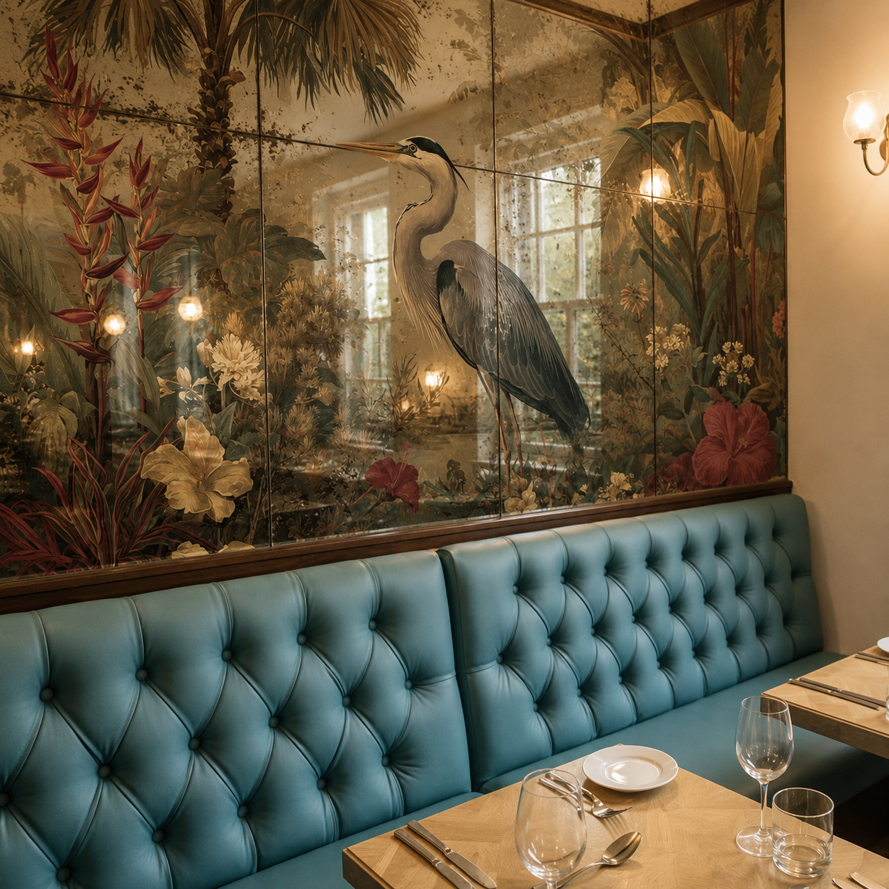 Elegant restaurant seating