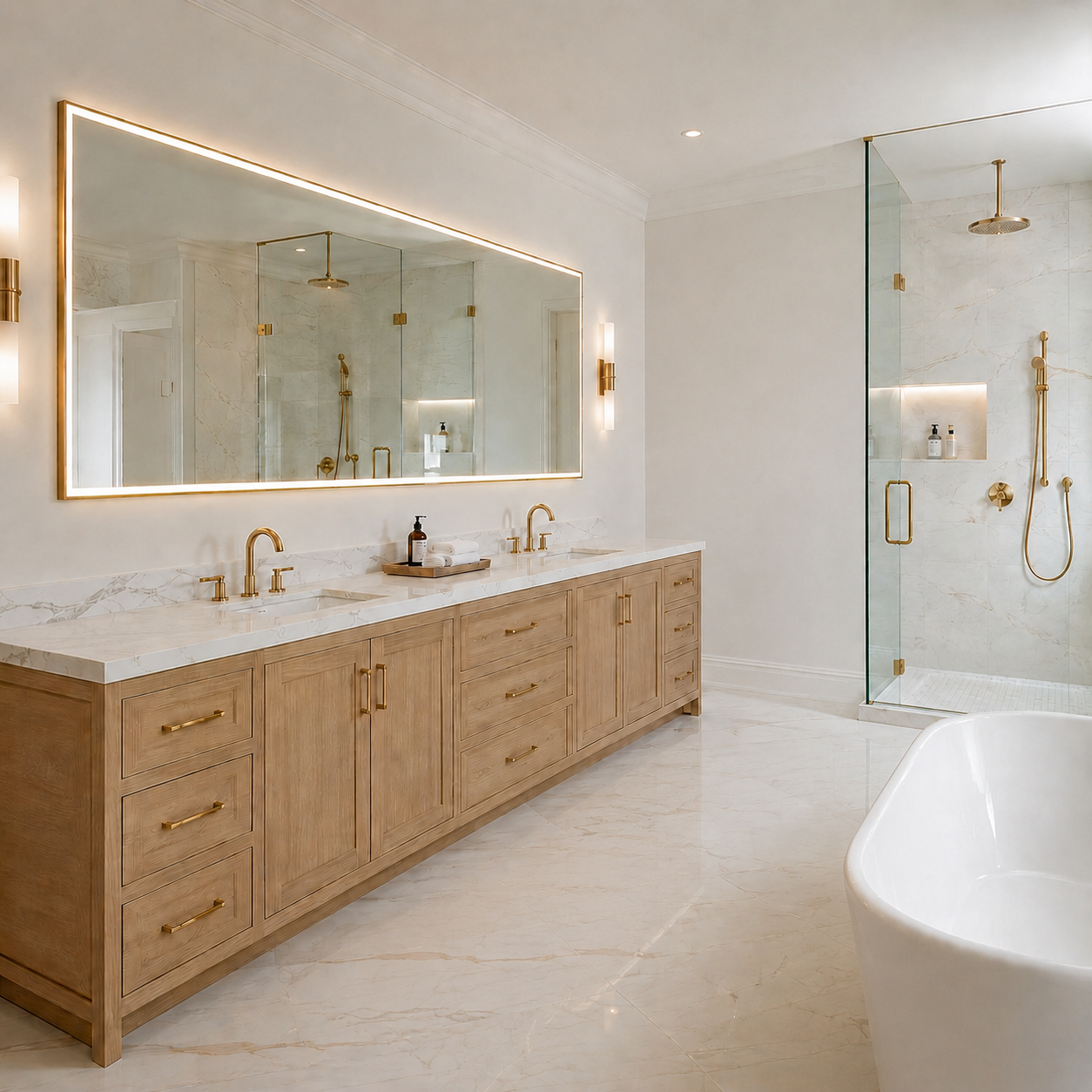 Large rectangular mirror